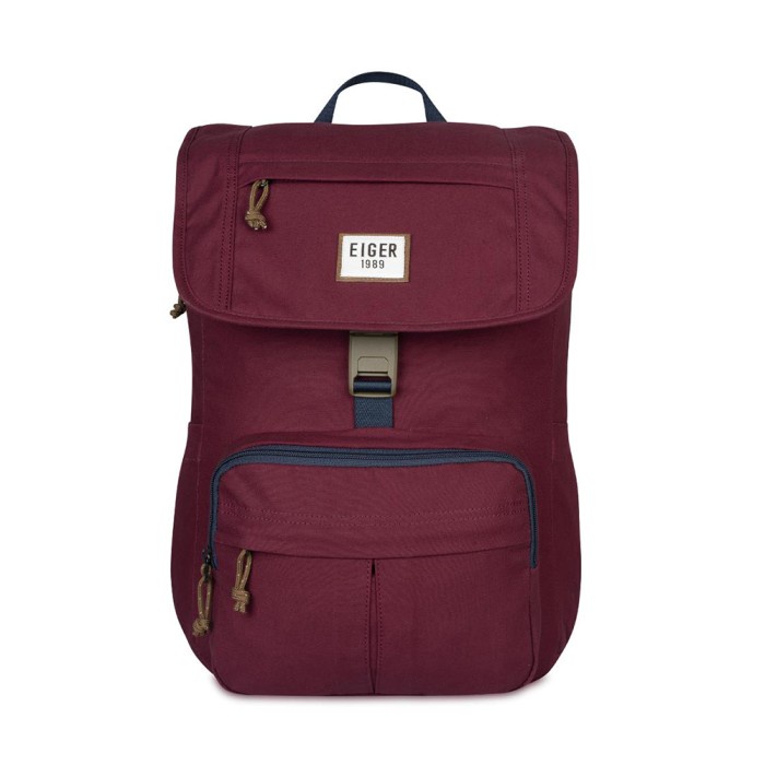 NEW 1989 WS X-Caravel Canvas Laptop Backpack 20L - Burgundy
