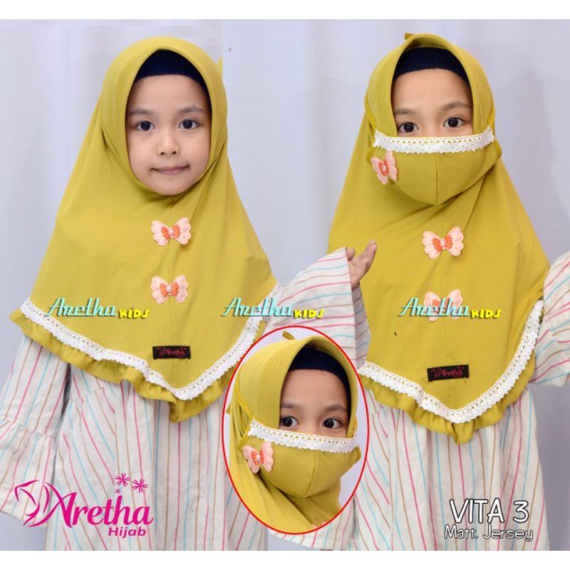 Harga JILBAB ANAK "VITA3" ORI ARETHA