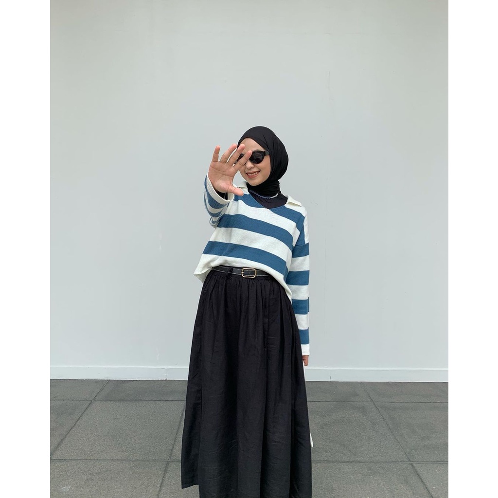 OUTER RAJUT CROP BLASTER | SWEATER FUJI CROP | LIDYA DANIRA CROP TOP | ATASAN KNITT BLASTER | OUTER CROP TOP