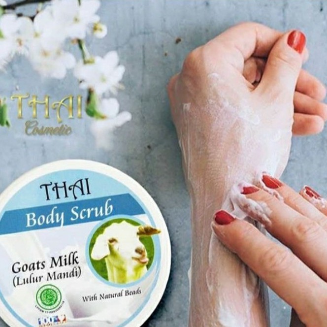 (CYBER) PROMO {250GR} K191 | BODY SCRUB THAI GOATS MILK / LULUR MANDI PEMUTIH BADAN Terlaris