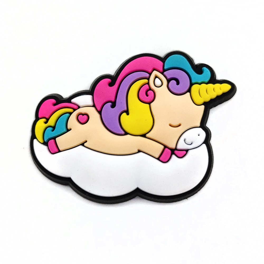 1pcs Crocs Pin Jibbitz unicorn lucu shoe charms sepatu diy Dapat dilepas sandal decorate accessories Hadiah aksesoris sepatu anak-anak yang lucu