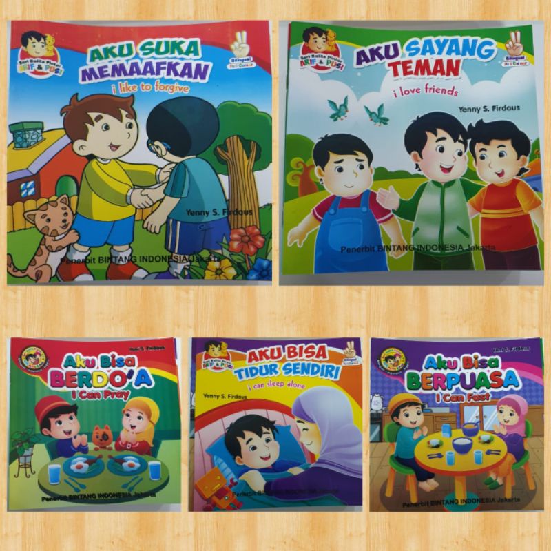 buku cerita bergambar seri balita pintar Bilingual
