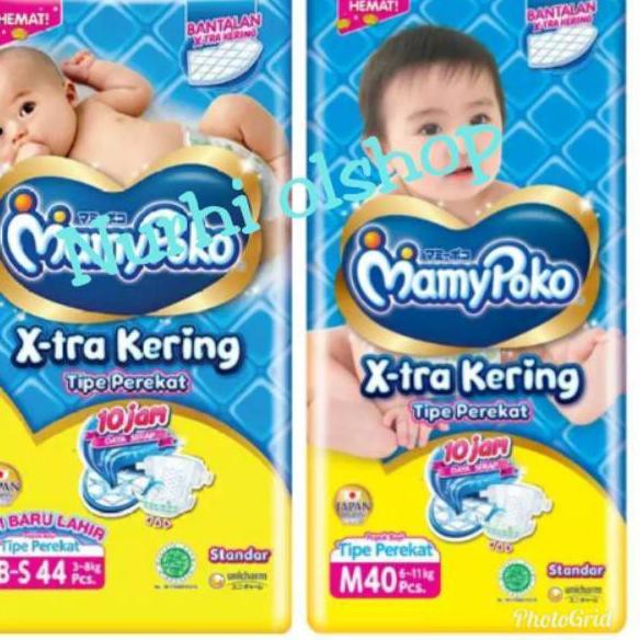 *Terlaris 'Mamypoko NB newborn nb 44pcs perekat dan mamypoko ukuran M 40pcs aH2.. .