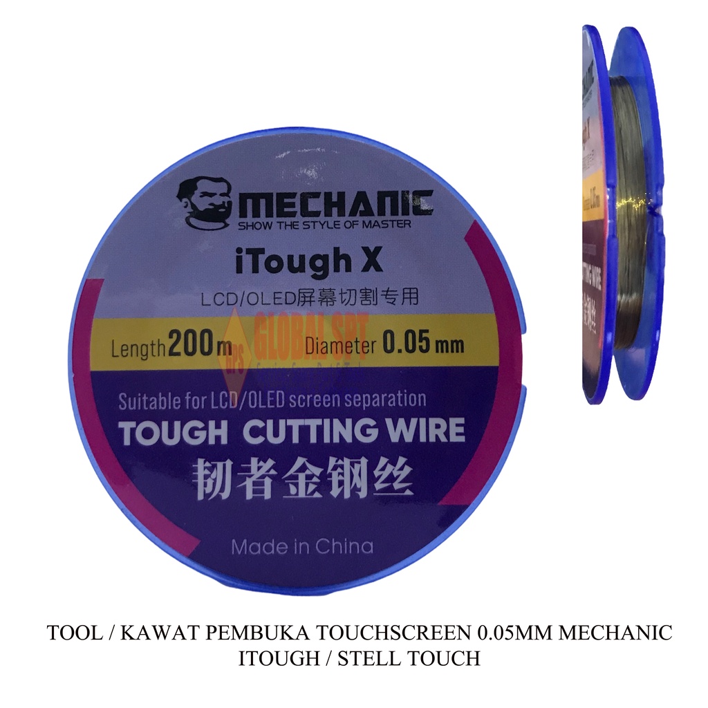 TOOLS / TOOL KAWAT PEMBUKA TOUCHSCREEN 0.05MM MECHANIC KAWAT ITOUGH / STELL TOUCH