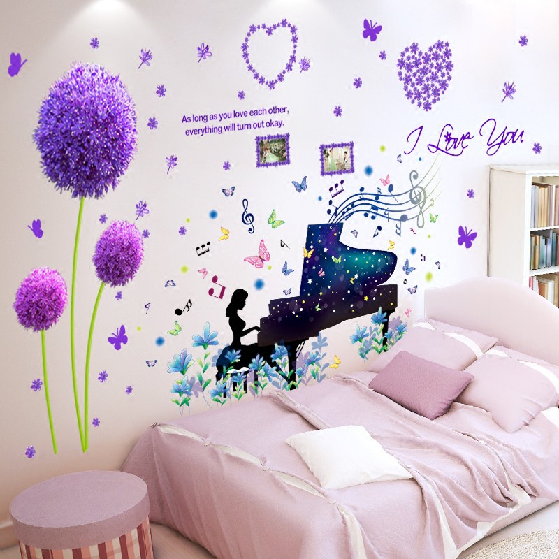 20+ Inspirasi Hiasan Dinding Stiker Wallpaper Dinding Kamar Tidur