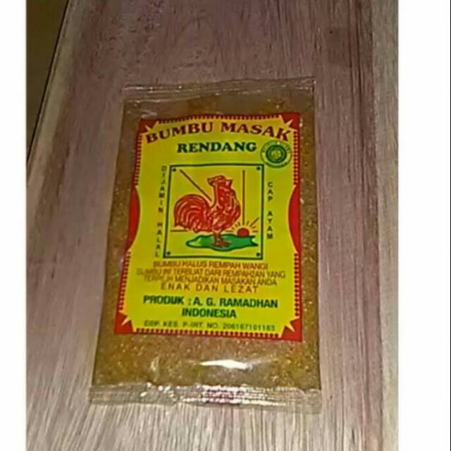 

Bumbu rendang cap ayam bumbu halus cap ayam bumbu rendang halus tanpa MSG bumbu palembang