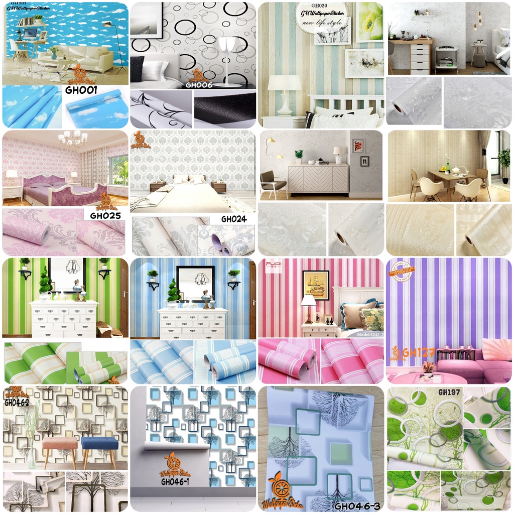 Walpaper Sticker Dinding Kamar Tidur Promo Murah / Wallpaper Dinding / wallstiker TERMURAH BEST SELLER