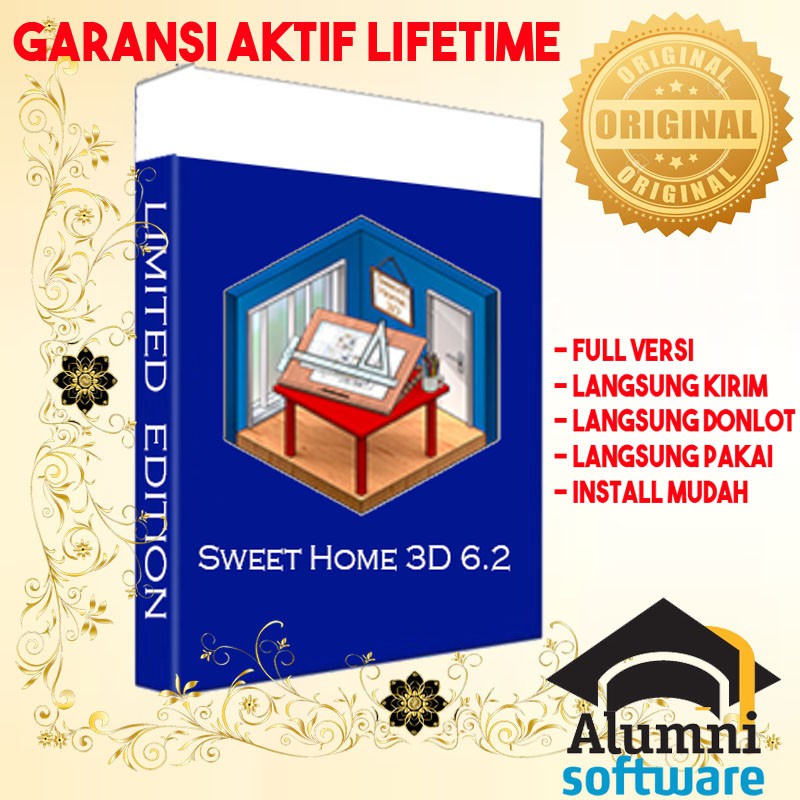 [FULL VERSION] Sweet Home 3D 6.2 Desginer Software - GARANSI AKTIVASI