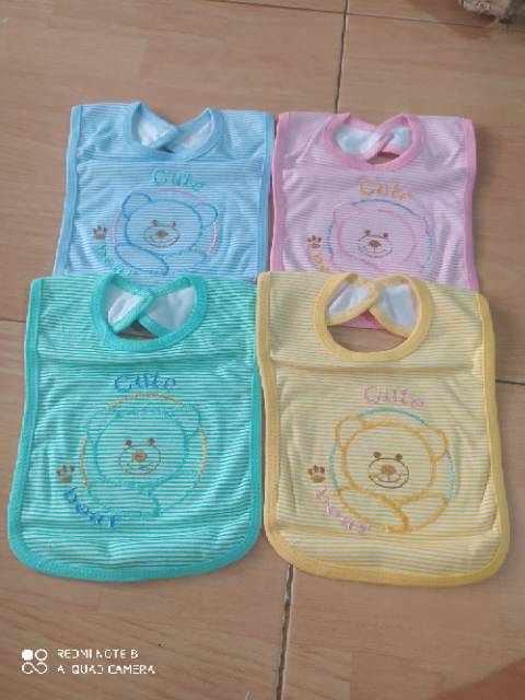 Celemek Bayi kancing Nicko Nicky isi 2 pcs