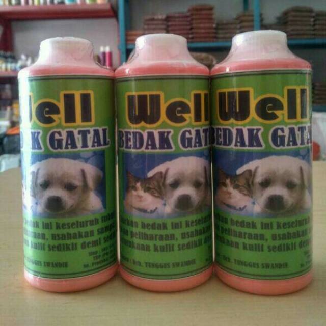 Well bedak gatal - Obat gatal kucing dan anjing