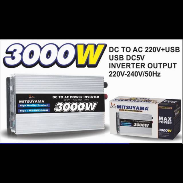 Power inverter DC to AC 3000watt MITSUYAMA MS-INV3000W