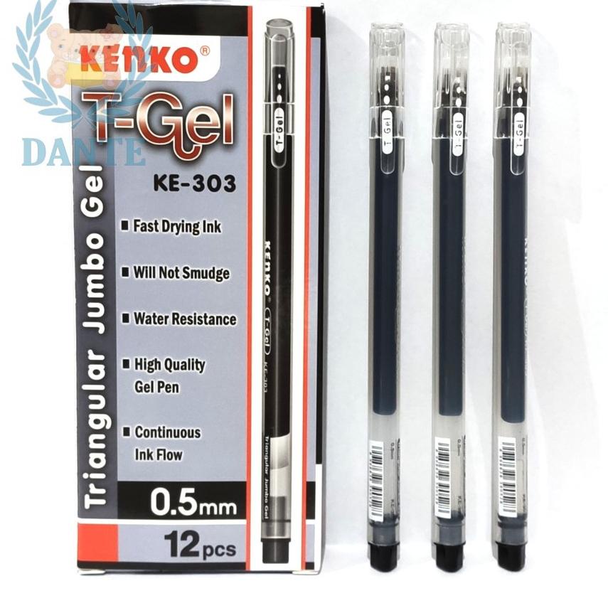 

[KODE J6CQ8] Pulpen Kenko T-Gel KE-303 Triangular Jumbo Gel per Lusin
