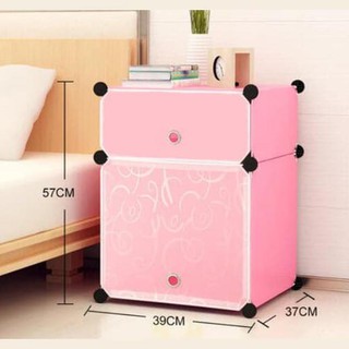  Grosir  Lemari  plastik bedside table anti air rak buku 