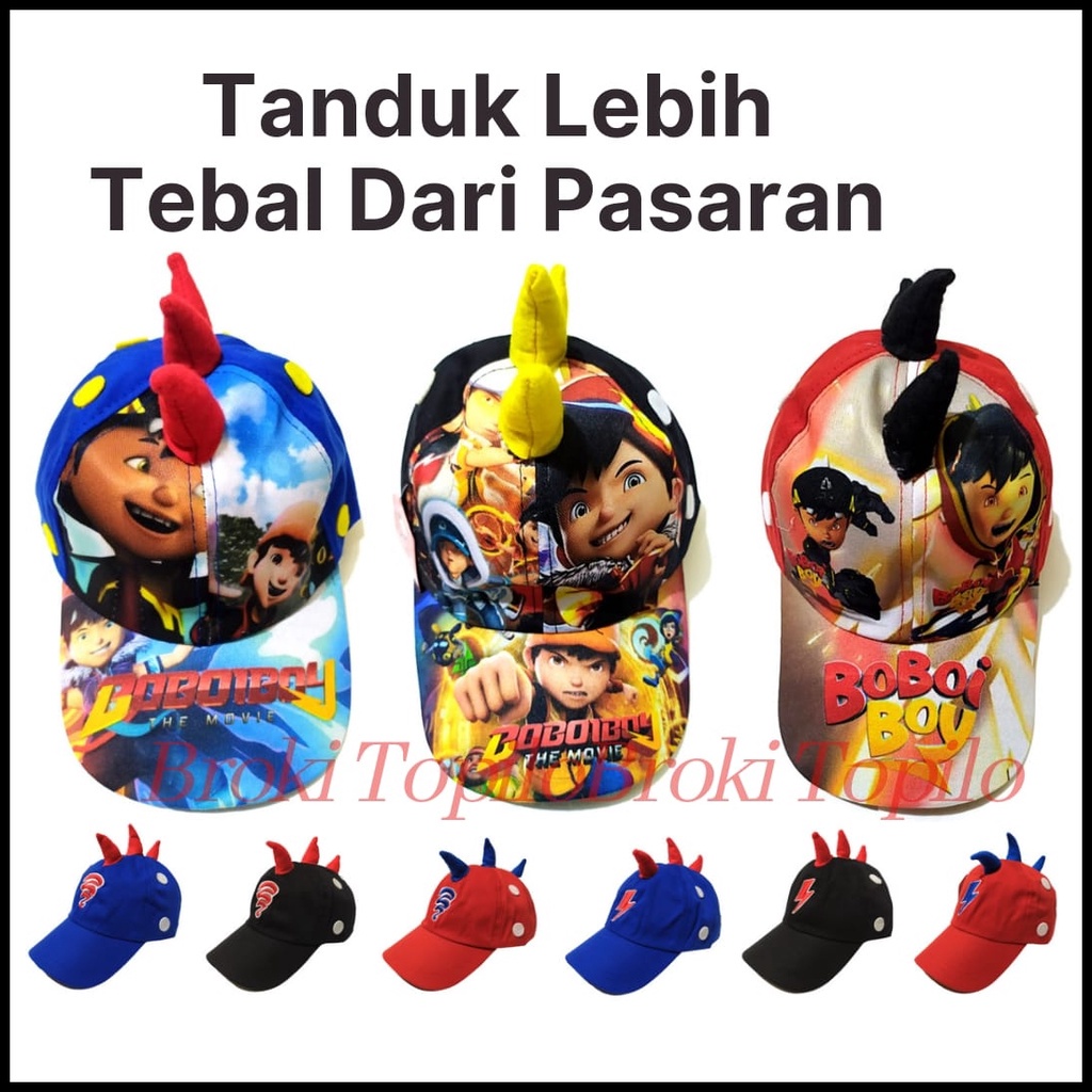 Topi boboiboy anak laki laki print