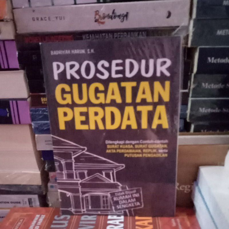 

buku prosedur gugatan perdata Badriyah s h