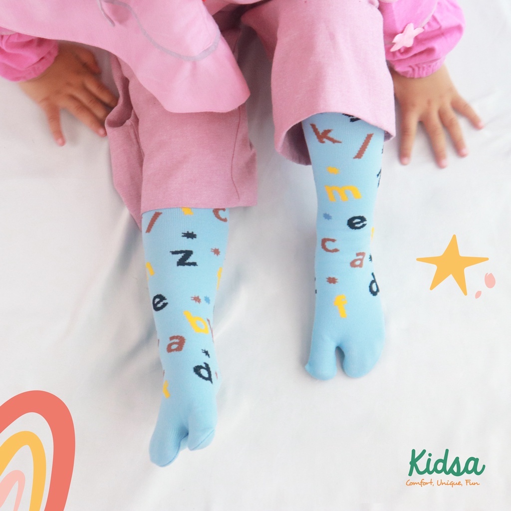 Kaos Kaki Jempol Anak Kanik Kidsa Motif Alphabet by Kanik