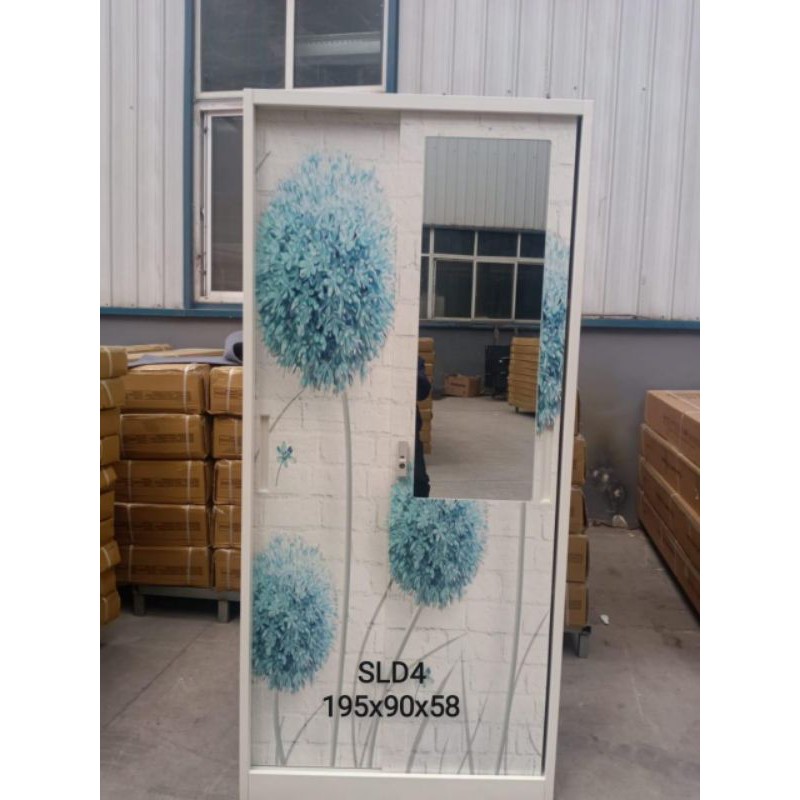 Lemari Baju Besi 2 pintu sliding ( Import)