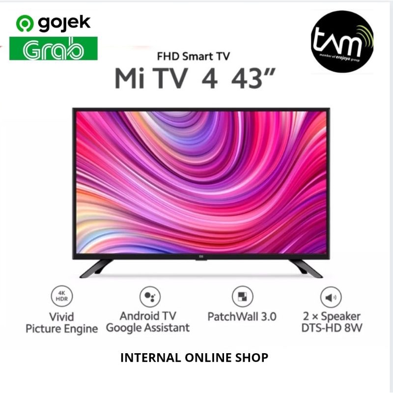 Xiaomi Mi TV 4 43 inc Smart TV Garansi Resmi