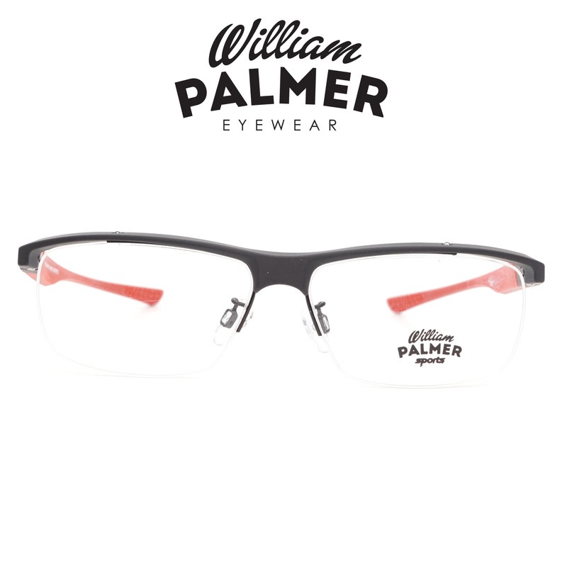 William Palmer Kacamata Pria Wanita Sport 7071  Black Red