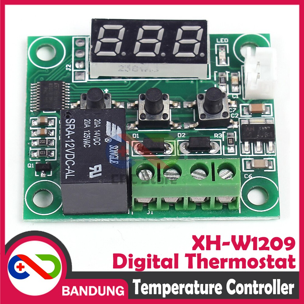XH-W1209 DIGITAL THERMOSTAT TEMPERATURE CONTROLLER PENGATUR SUHU