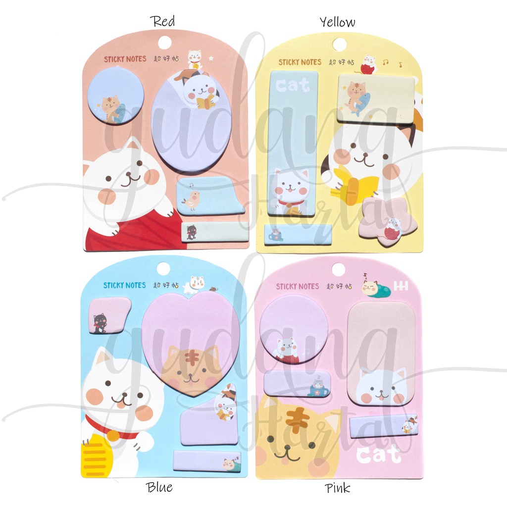 

Sticky Notes Kucing Note Car Lucu Memo Unik GC 301139