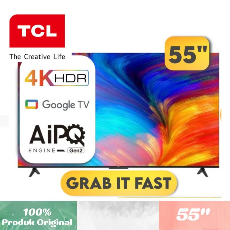 TCL Smart Tv 55" Inch Android 55p635 11.0 Google TV 4K UHD