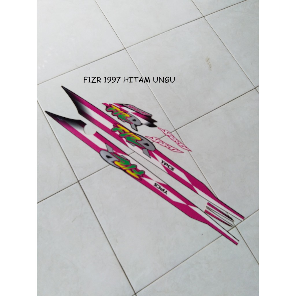 Sticker Striping Lis Motor Yamaha F1 ZR 1997 Hitam