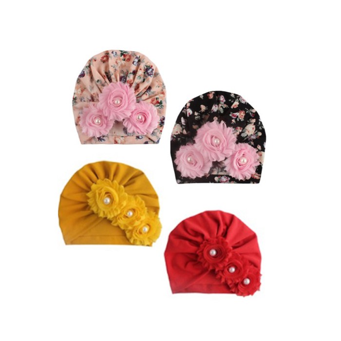 Turban Anak Perempuan Lucu Variasi Bunga usia 1-3 Tahun