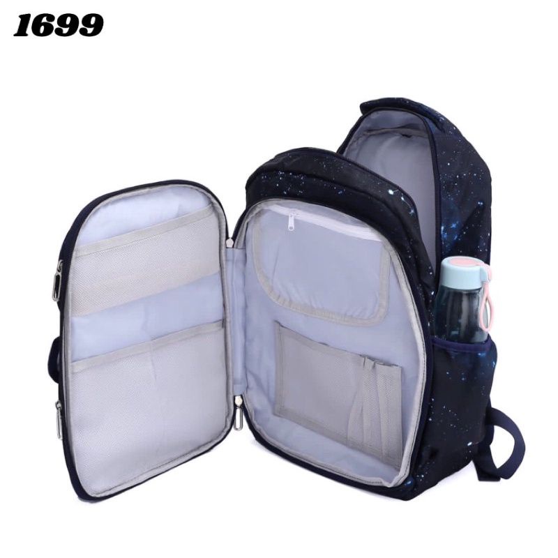 Tas ransel backtoschool backpack Tas ransel sekolah anak pria/wanita open case Tas ransel sekolah anak galaxy