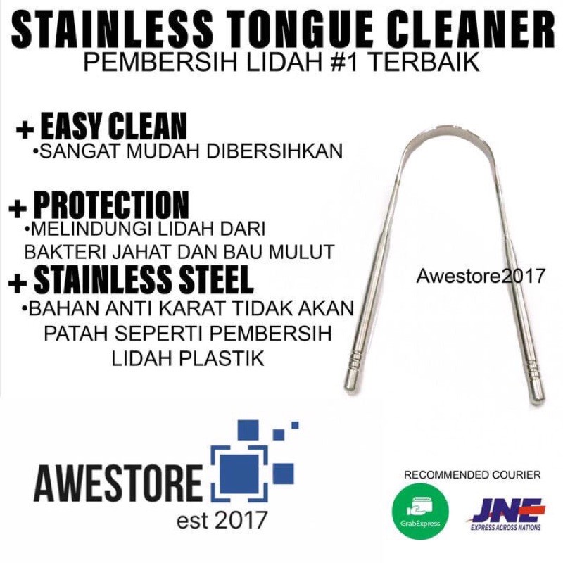 Alat Pembersih Lidah Tongue Cleaner Scraper Anti Bau Mulut