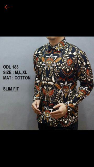 Odza Batik Lengan Panjang Modern Pria