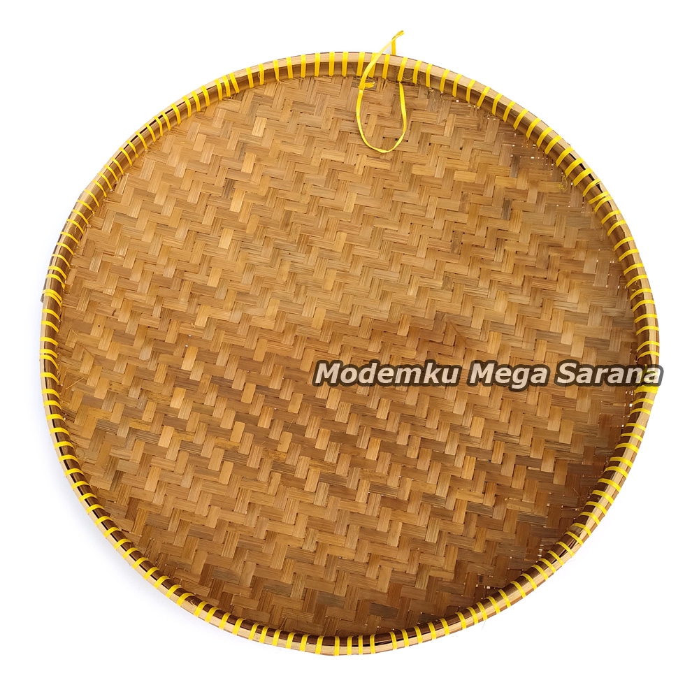Tampah Bambu Diameter 53cm | Tambir Piring Bambu Nampan Nampah