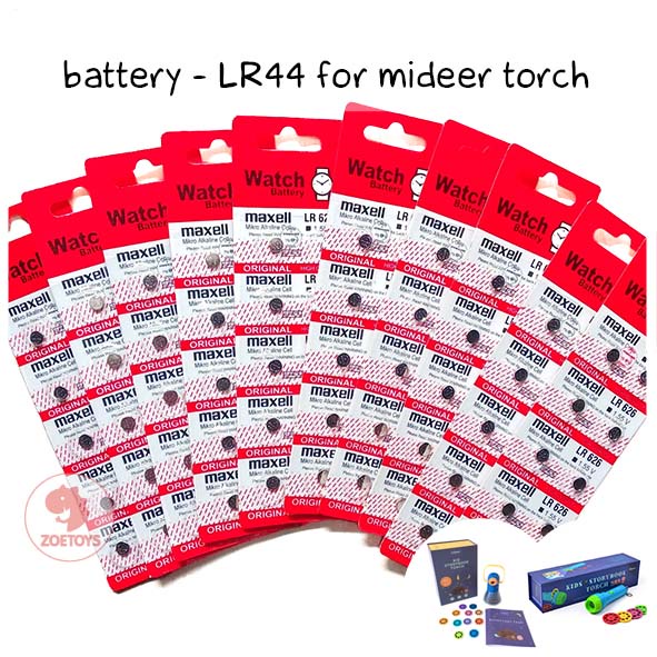 Zoetoys Baterai LR44 for Mideer Torch | Batre Kancing Night Light Projector Story Book