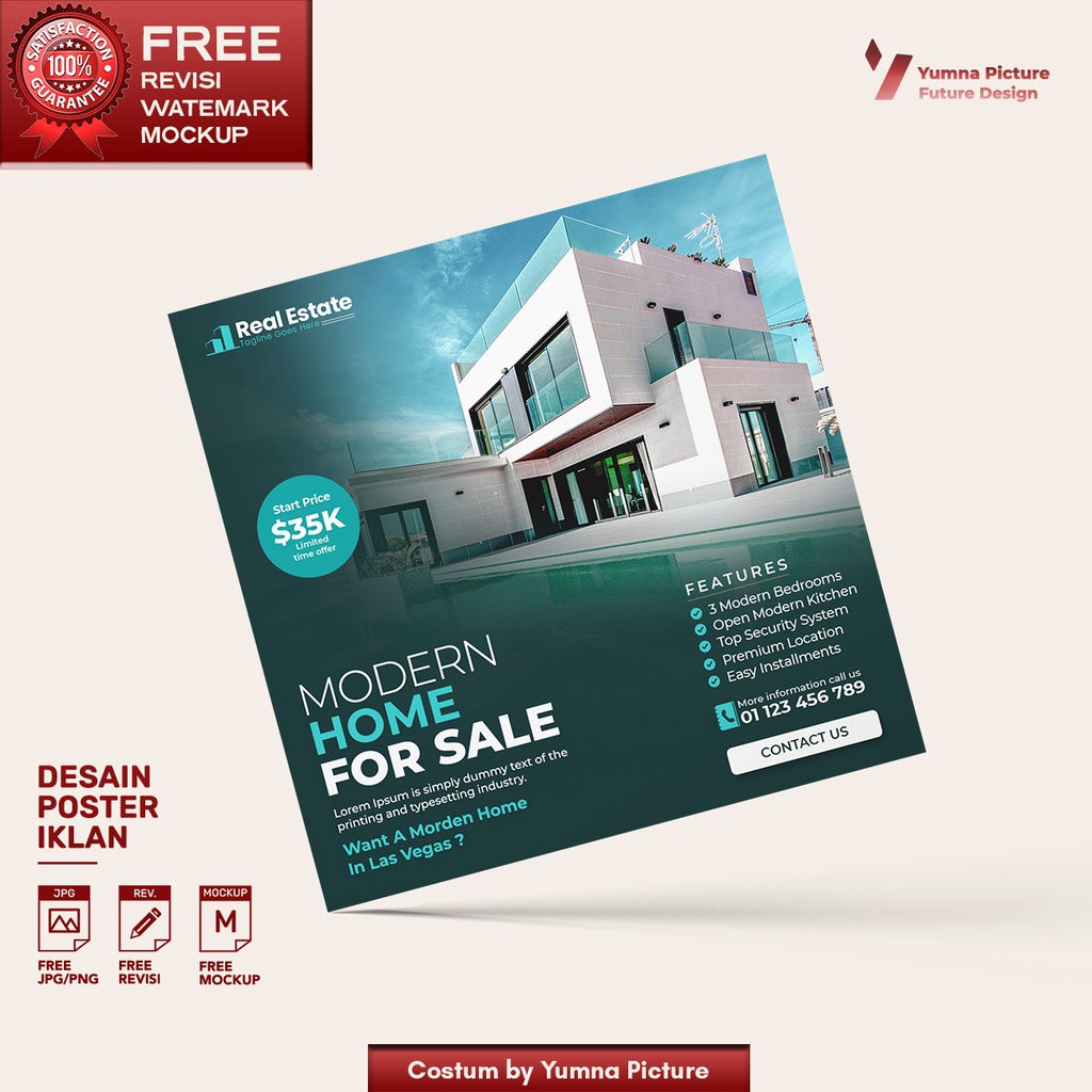 Jual JASA DESAIN POSTER IKLAN PERUMAHAN PREMIUM Indonesia Shopee Indonesia