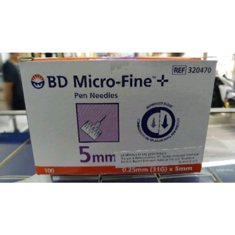 jarum insulin bd / bd micro-fine / jarum insulin ungu / insulin / jarum insulin / bd