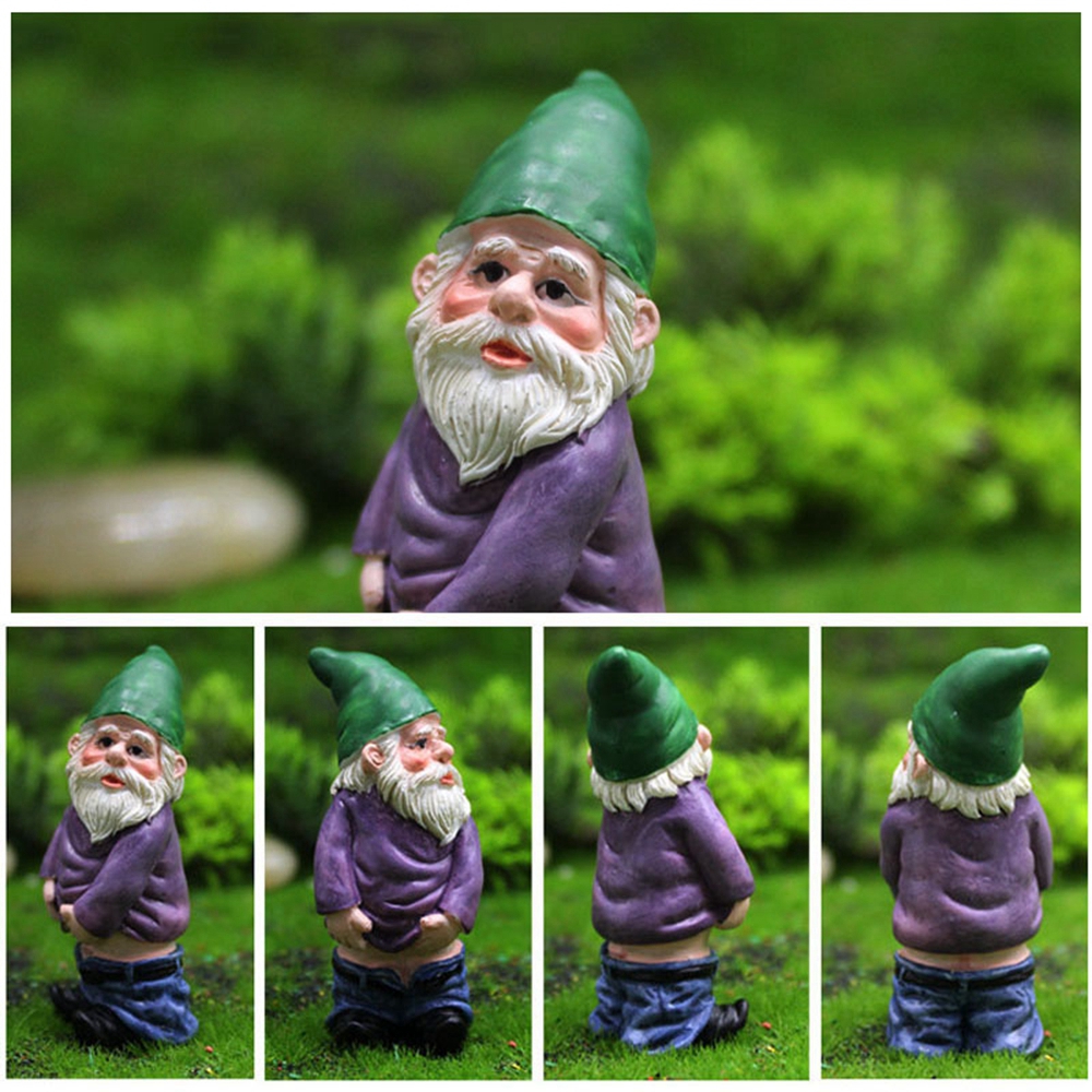 ELEGANT Resin Dwarf Miniatures Miniature Garden Flower Pot Accessories Micro Landscape Decoration 1/4 pcs Moss Outdoor Handicraft Fairy Elf Bonsai Ornaments