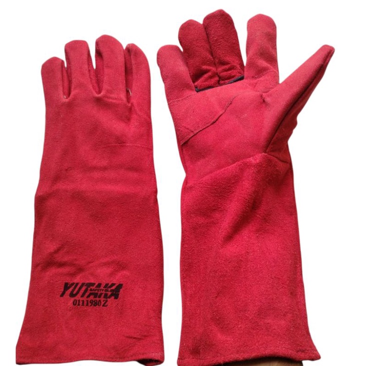 SARUNG TANGAN LAS YUTAKA 16 INCH WARNA/SARUNG TANGAN LAS KULIT