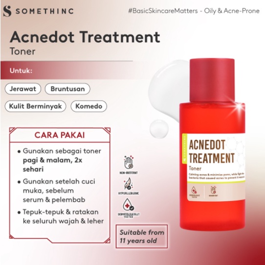 Somethinc ACNEDOT Treatment Low pH Cleanser Toner Moisturizer Gel Cream Totol Acne Shot AC Spot