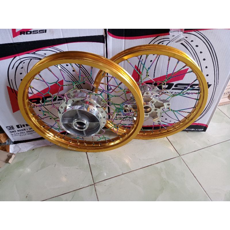velg jari jari cbr 150 new LED ring 17 stel kepang