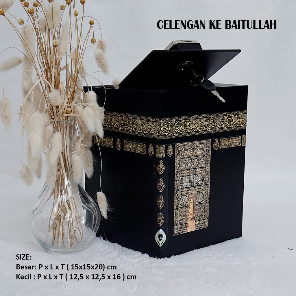 Tabungan Celengan Miniatur Kakbah Alesya Muslim Desaign Makkah/Harga Grosir/Best Seller