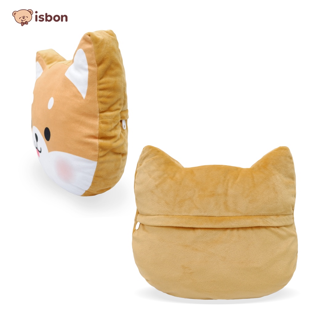 Balmut Bantal Selimut Karakter Kepala Anjing Shiba Cocok Untuk Traveling Mudah Dibawa Nyaman Digunakan By Istana Boneka