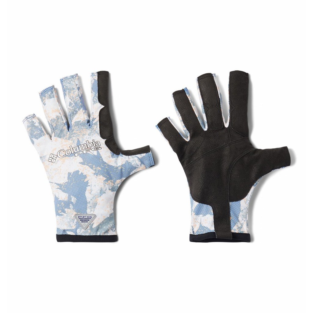 Columbia Terminal Deflector Glove Vivid Blue Inside Camou Out