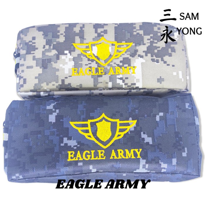 

TEMPAT / KOTAK PENSIL ANAK EAGLE ARMY PENCIL CASE LORENG MURAH GROSIR
