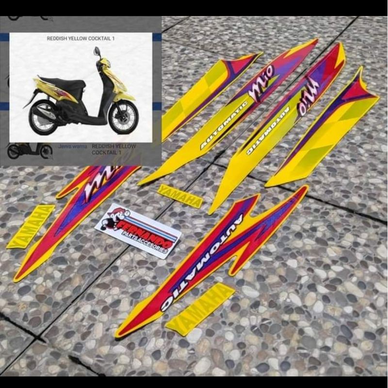 striping mio sporty 2004 warna kuning