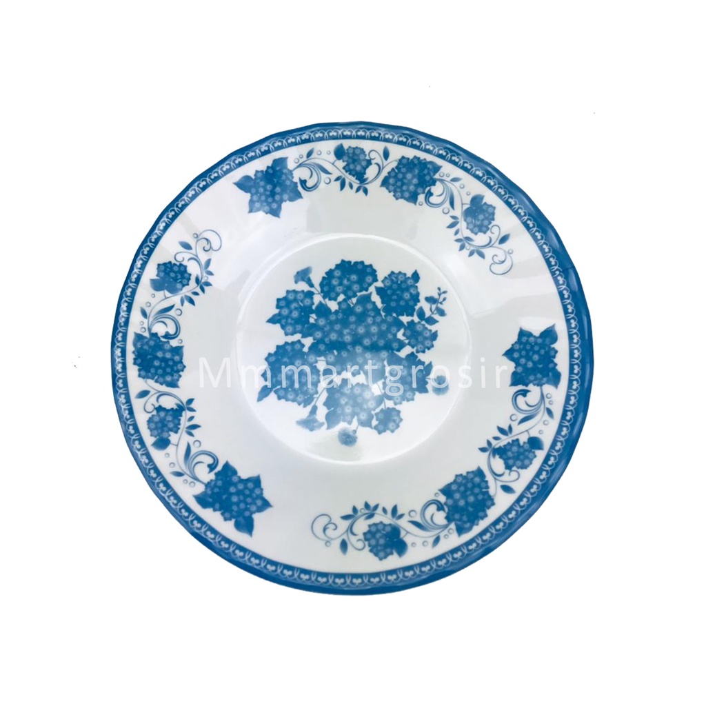 Piring Melamine / Piring Hugi / Piring Motif Bunga / Uk.23cm