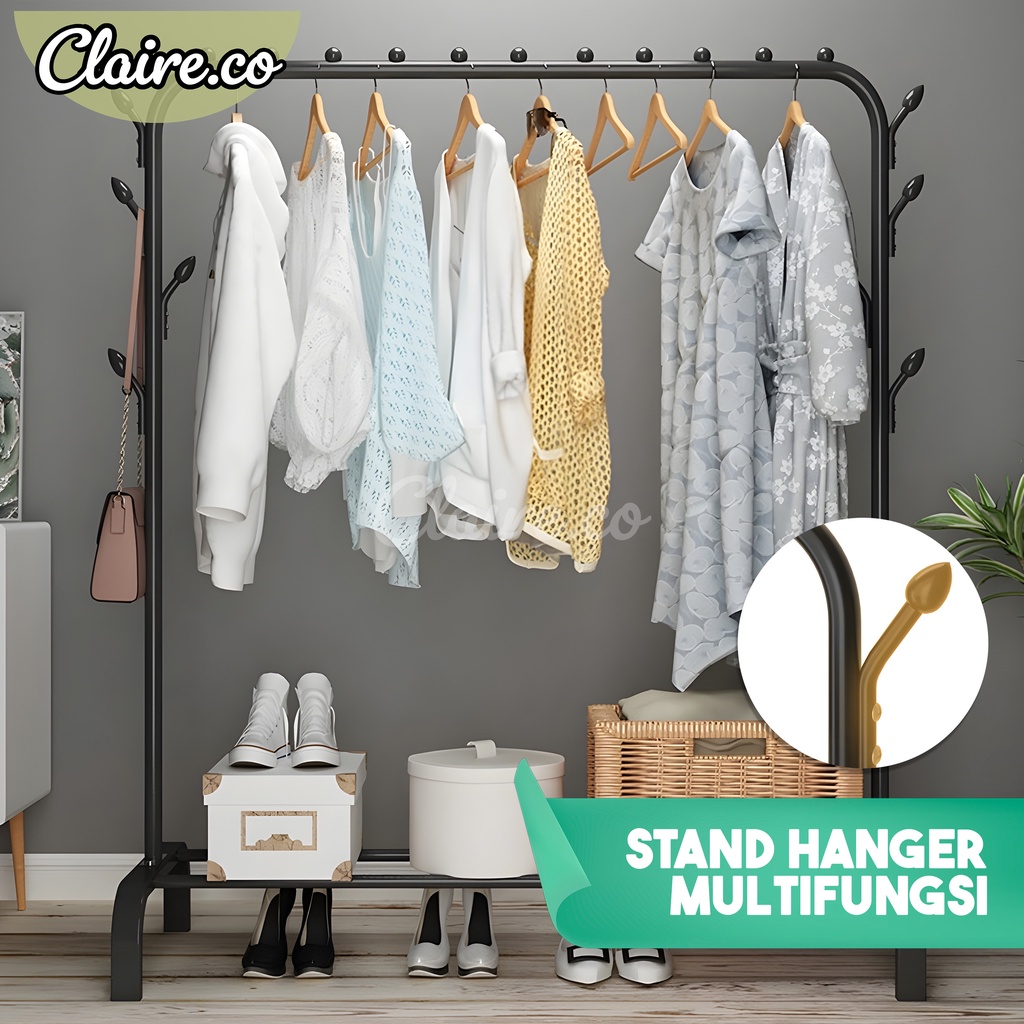 GANTUNGAN BAJU TERBARU / STAND HANGER HITS / TEMPAT PENYIMPAN PAKAIAN