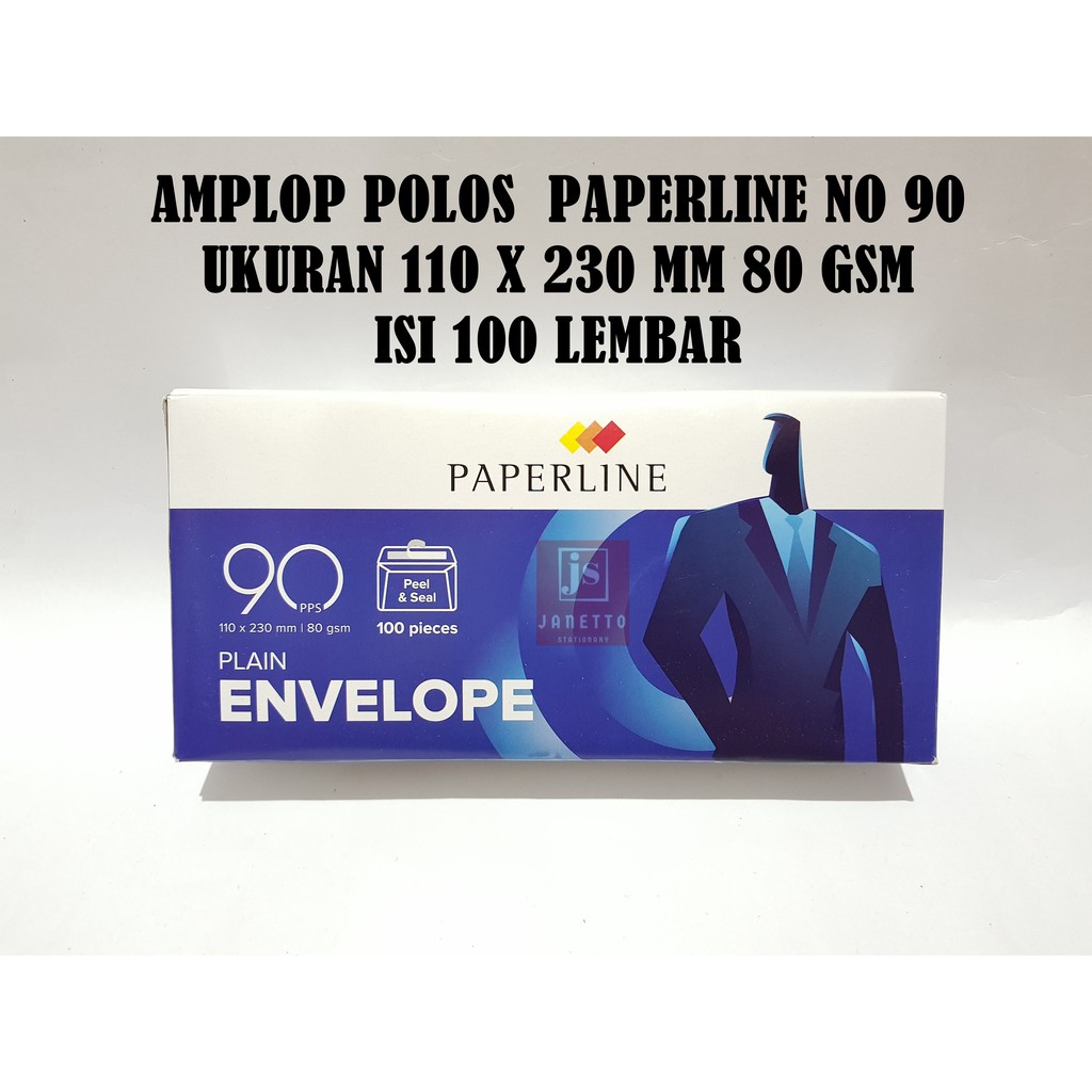 

Paperline Amplop Putih Polos 90 PPS PPL Ev 90 PPS