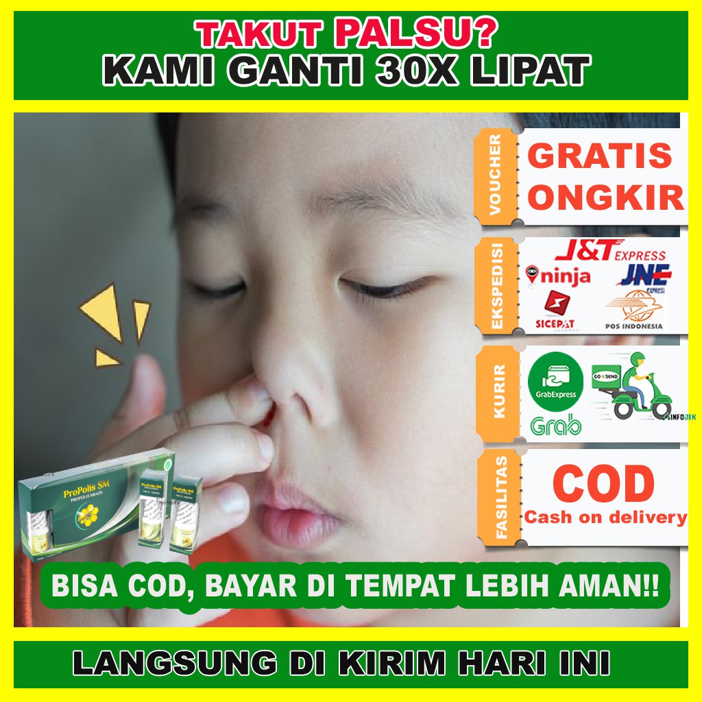 Propolis Brazil SM Obat Sinusitis Anak - Obat Herbal Propolis Asli Original