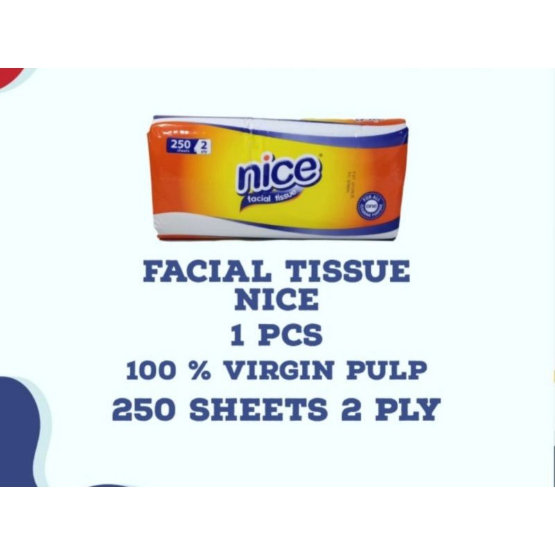 Facial Tissue Nice 250 Sheets (1Pcs)