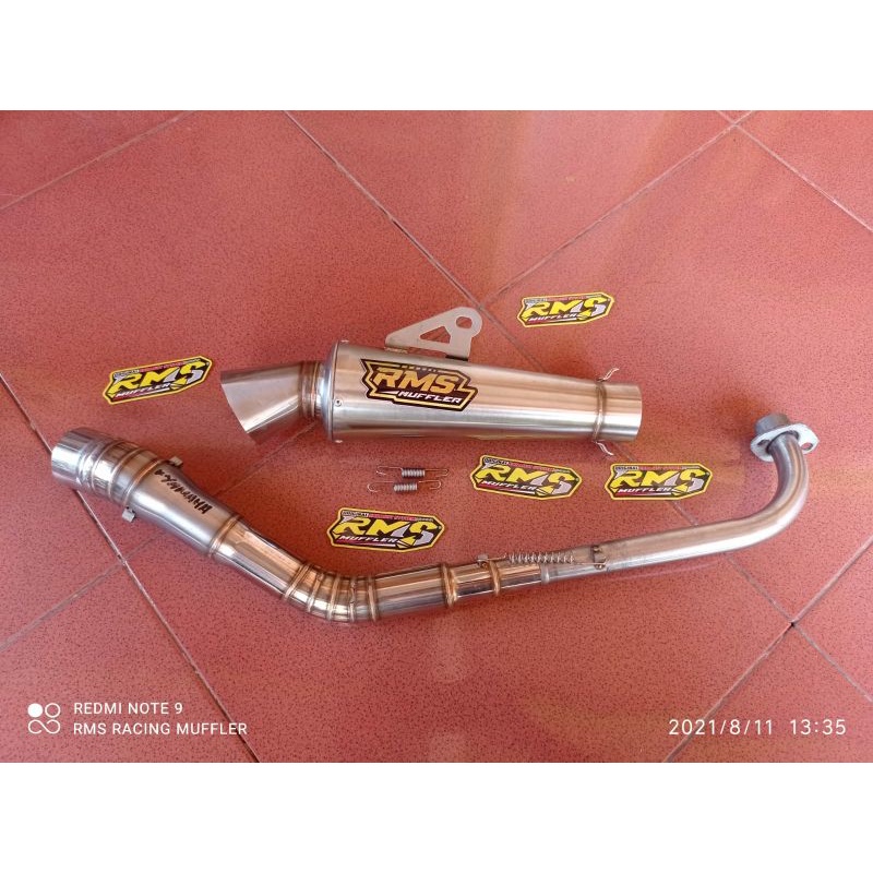 Knalpot RMS Muffler Original Jupiter Supra Vega Grand Smash Shogun Legenda Revo Astrea. DLL